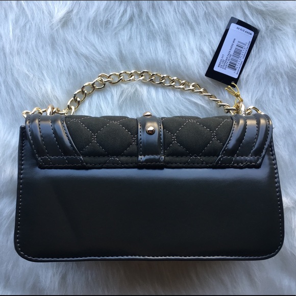 🌟🌿bebe Mini Stephanie Faux Suede Crossbody Olive - Picture 2 of 8